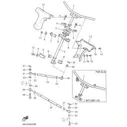 BRACKET, STEERING LOWER