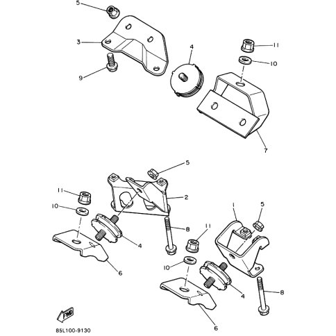 KONSOLE, MOTOR 1