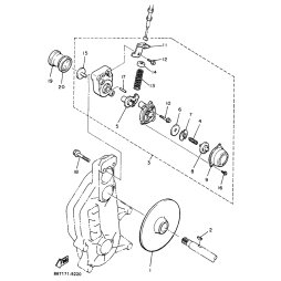 BREMSSATTELGEHAUSE KOMPL. 1