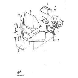 BRACKET, WINDSHIELD(L.H)