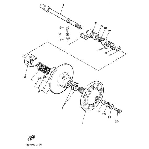 SECONDARY SHAFT COMP