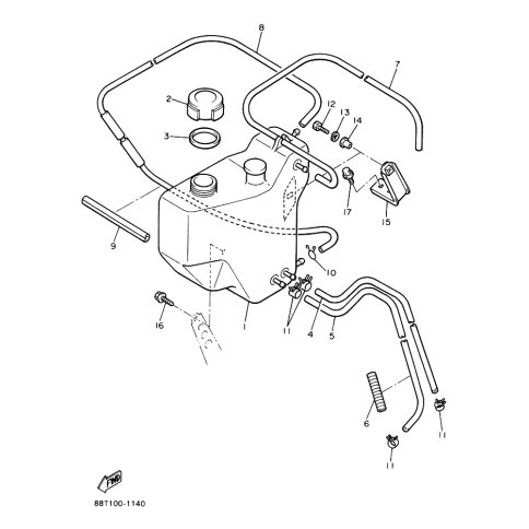 BRACKET, OIL TANK 2