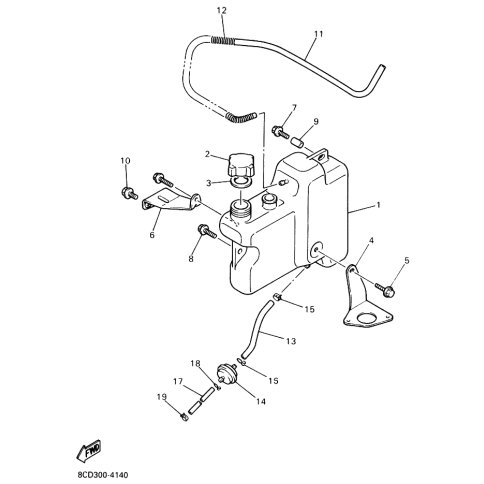 BRACKET, OIL TANK 2