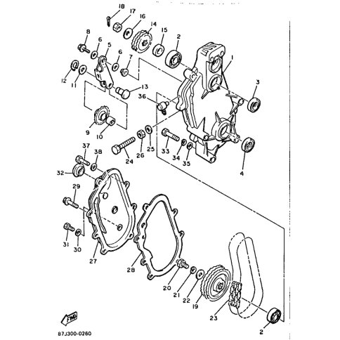SPROCKET, CHAIN DRIVEN