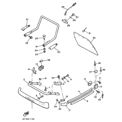 BRACKET, FRONT (L.H)