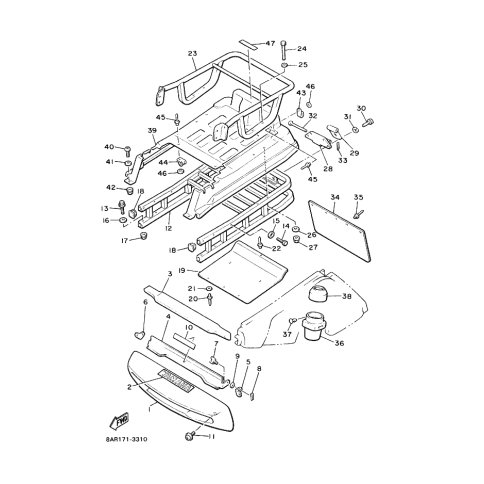 BRACKET, HITCH 7