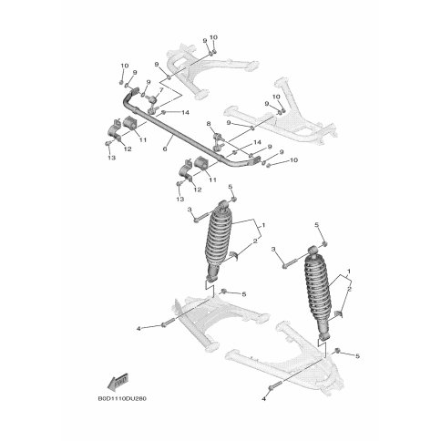 SHOCK ABSORBER ASSY, REAR