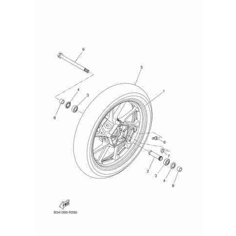 CAST WHEEL, FRONT