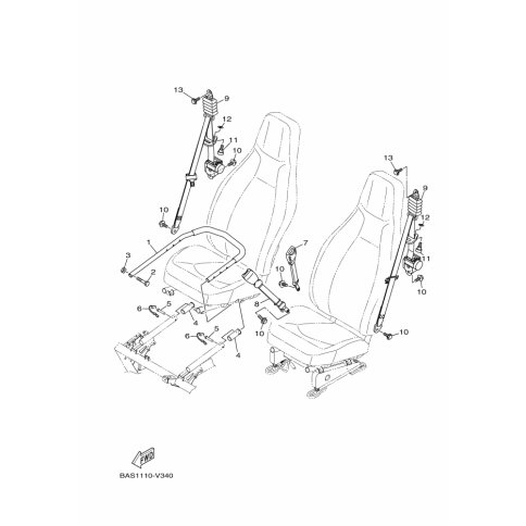 FR. BELT RECEIVER ASSY