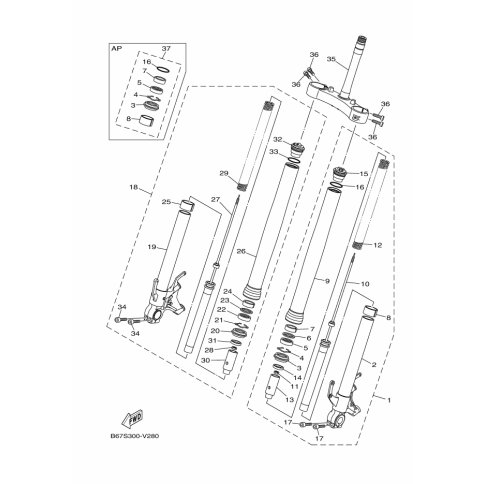 FORK SEALS KIT