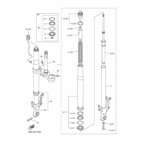 FORK SEALS KIT