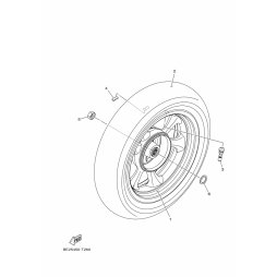 CAST WHEEL, REAR