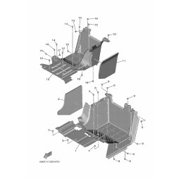 FOOTREST, REAR 1