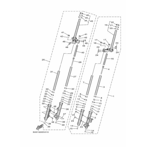 FRONT FORK ASSY