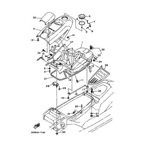 BRACKET, HATCH SUPPORT