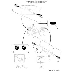 LED HEADLIGHT UNIT ATV LEFT
