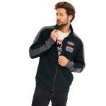 „Faster Sons“-Zipper-Herrensweater XL Black