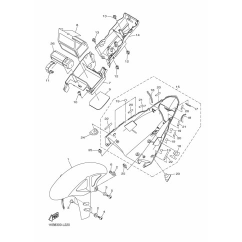 REAR FENDER ASSY.