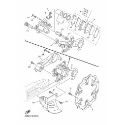 BREMSSATTEL KOMPL., HINTEN