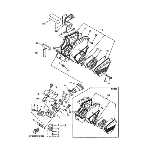 GEHAUSE, LUFTFILTER 2