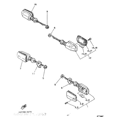 HINTERER BLINKER KOMPL. 2