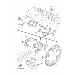 BREMSSATTEL KOMPL., HINTEN