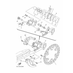 BREMSSATTEL KOMPL., HINTEN