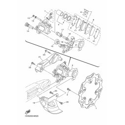BREMSSATTEL KOMPL., HINTEN