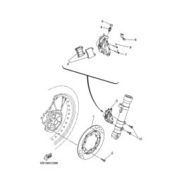 STIFT, BREMSBELAGPLATTE