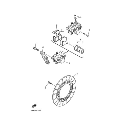 KONSOLE, BREMSSATTEL