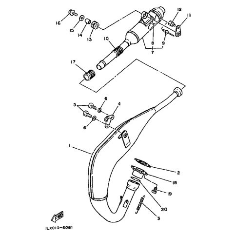 FLANSCH, AUSPUFFROHR