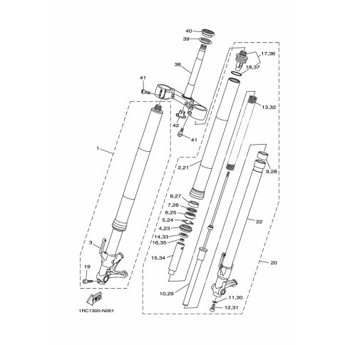 FEDER,VORDERRADGABEL