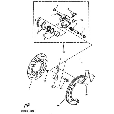 BREMSSATTEL KOMPL.(L)