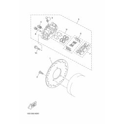 STIFT, BREMSBELAGPLATTE