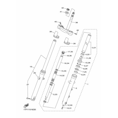 FEDER,VORDERRADGABEL