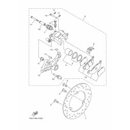 BREMSSATTEL KOMPL., HINTEN