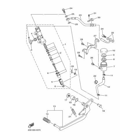 BRACKET, RESERVE TANK