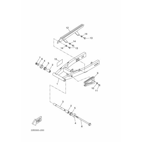 HINTERRADSCHWINGE KOMPL.