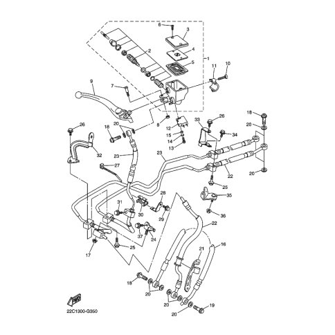 HOLDER, BRAKE HOSE 5