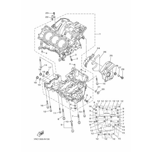 BOLT, CRANKCASE