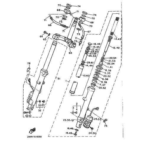DECKKAPPE, VORDERRADGABEL
