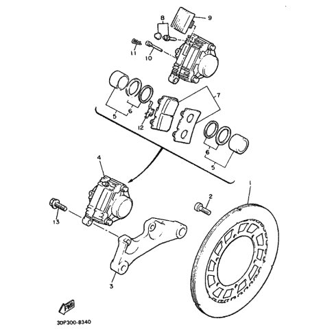 BREMSSATTEL KOMPL.