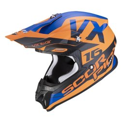 Scorpion VX-16 AIR X-TURN Matt Orange-Blau