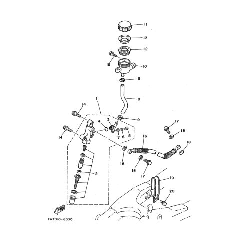 HALTER, BREMSSCHLAUCH 1