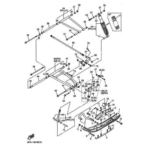 BAR, STABILIZER FRONT