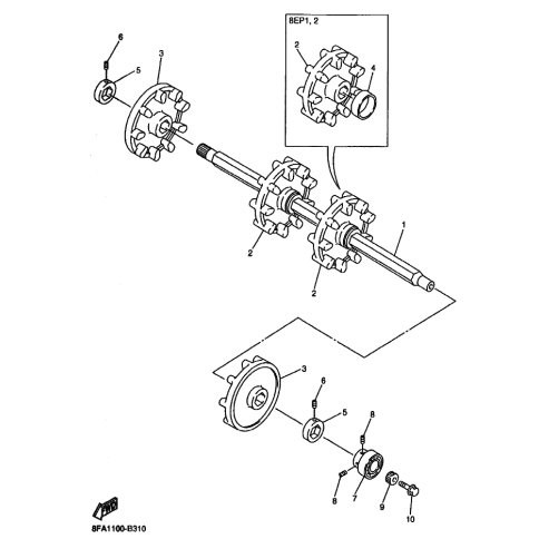 AXLE, FRONT