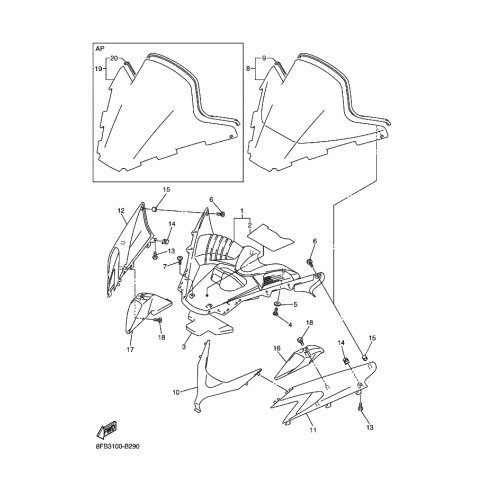 COVER, HEADLIGHT