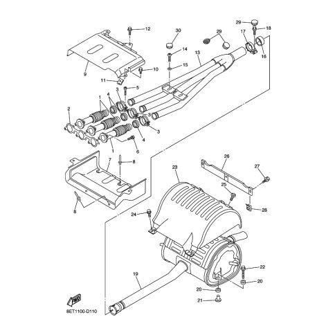 COVER, EXHAUST