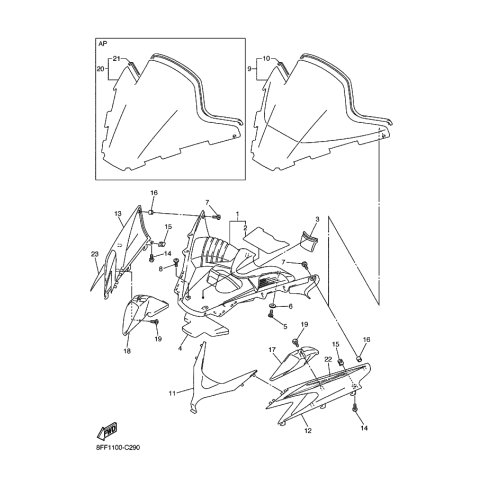 COVER, HEADLIGHT