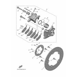 BREMSSATTEL KOMPL., HINTEN